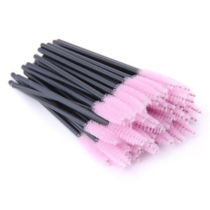 50 Pcs Eyelash Brushes Makeup Brushes Disposable Mascara Wands Applicator Eye lashes Cosmetic Brush Maquiagem Cilio Makeups Tool